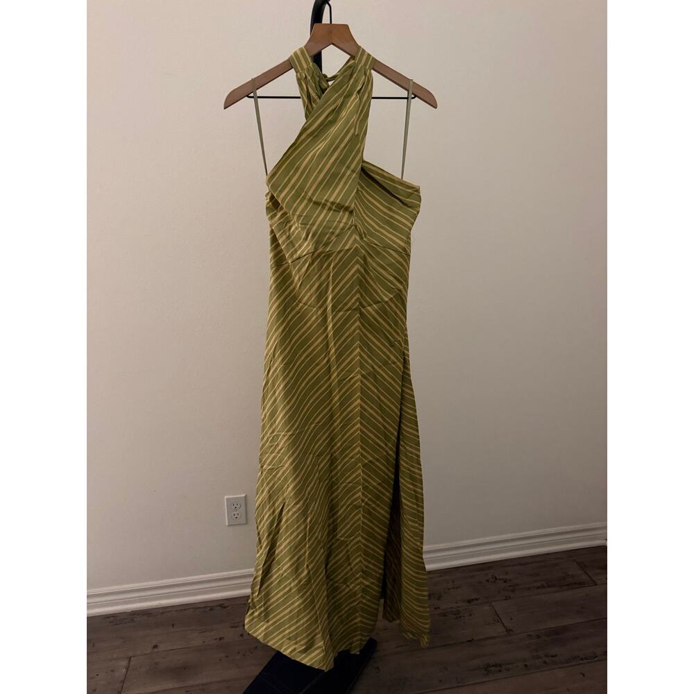 New O.P.T Noelle cotton green maxi dress $197 sz XL - Picture 6 of 6